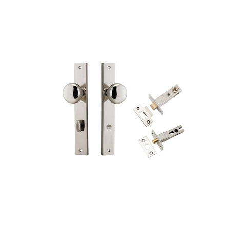 Iver Cambridge Door Knob On Rectangular Backplate - primehardware