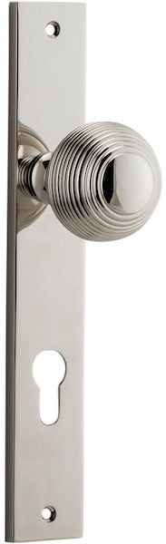 IVER GUILDFORD DOOR KNOB ON RECTANGULAR BACKPLATE - CUSTOMISE TO YOUR NEEDS