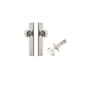 IVER Guildford Door Knob On Rectangular Backplate | Passage Kit | 9 Finishes - Polished Nickel