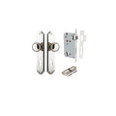 IVER Cambridge Door Knob On Shouldered Backplate | Entrance Kit (Key/Key) | 9 Finishes - Polished Nickel