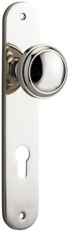Iver Paddington Door Knob On Oval Backplate - primehardware