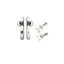 IVER Paddington Door Knob On Oval Backplate | Separate Privacy Kit | 9 Finishes - Polished Nickel