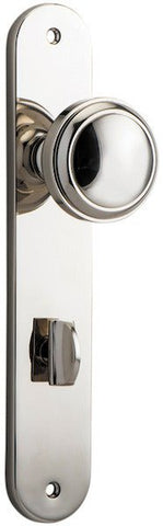 Iver Paddington Door Knob On Oval Backplate - primehardware