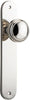 Iver Paddington Door Knob On Oval Backplate - primehardware