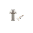 IVER Cambridge Door Knob On Oval Backplate | Passage Kit | 9 Finishes - Polished Nickel