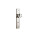 IVER Cambridge Door Knob On Stepped Backplate | Privacy Lever Set Only | 9 Finishes - Polished Nickel
