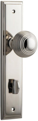 Iver Guildford Door Knob On Stepped Backplate - primehardware