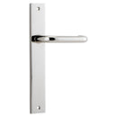 IVER Oslo Lever Door Handle On Rectangular Backplate | Passage Lever Set Only | 9 Finishes - Polished Nickel