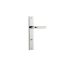 IVER Oslo Lever Door Handle On Rectangular Backplate | Privacy Lever Set Only | 9 Finishes - Polished Nickel