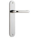 Iver Oslo Lever Door Handle On Oval Backplate - primehardware