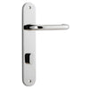 Iver Oslo Lever Door Handle On Oval Backplate - primehardware