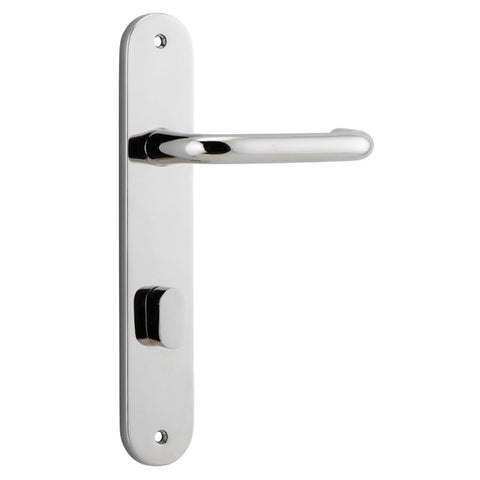 Iver Oslo Lever Door Handle On Oval Backplate - primehardware