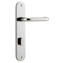 Iver Oslo Lever Door Handle On Oval Backplate - primehardware