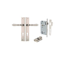 Iver Sarlat Lever Door Handle On Rectangular Backplate - primehardware