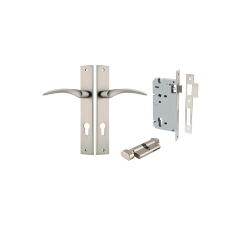 Iver Oxford Door Lever Handle On Rectangular Backplate - primehardware