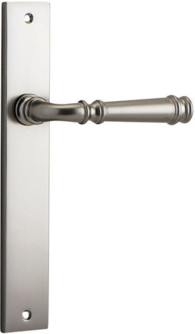 Iver Verona Door Lever Handle On Rectangular Backplate - primehardware