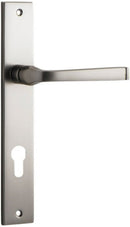Iver Annecy Door Lever Handle On Rectangular Backplate - primehardware