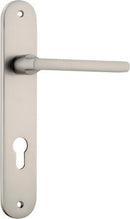 Iver Baltimore Door Lever Handle On Oval Backplate - primehardware