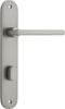 Iver Baltimore Door Lever Handle On Oval Backplate - primehardware