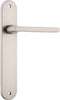 Iver Baltimore Door Lever Handle On Oval Backplate - primehardware