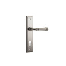 IVER Verona Door Lever Handle On Stepped Backplate | Entrance Kit (Key/Thumb) | 9 Finishes - lifestyle