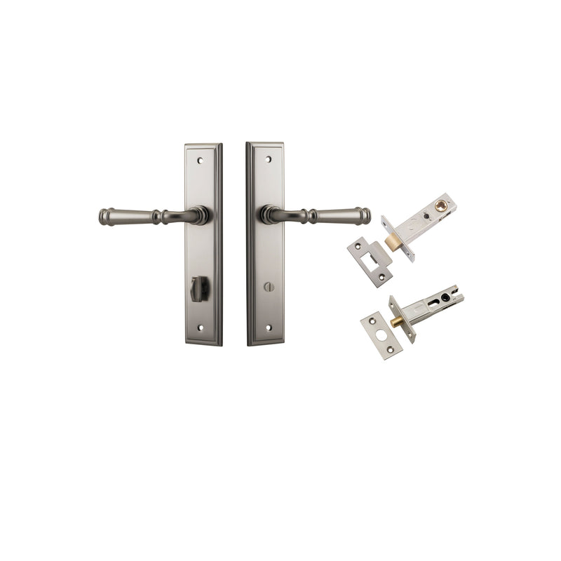 IVER VERONA DOOR LEVER HANDLE ON STEPPED BACKPLATE - CUSTOMISE TO YOUR NEEDS