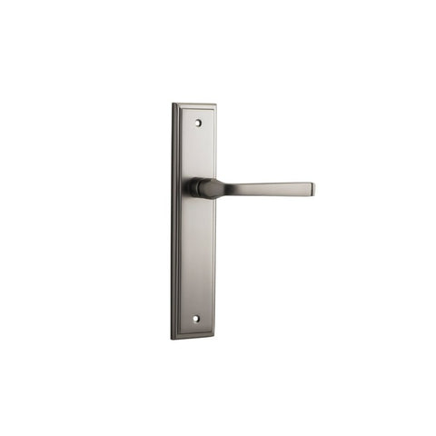 Iver Annecy Door Lever Handle On Stepped Backplate - primehardware