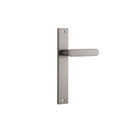 Iver Bronte Door Lever Handle On Rectangular Backplate - primehardware
