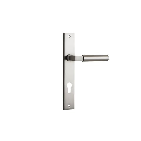 Iver Berlin Door Lever Handle On Rectangular Backplate - primehardware