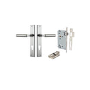 Iver Berlin Door Lever Handle On Rectangular Backplate - primehardware
