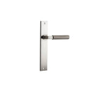 IVER Brunswick Door Lever Handle On Rectangular Backplate | Passage Lever Set Only | 6 Finishes - Satin Nickel