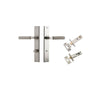 Iver Brunswick Door Lever Handle On Rectangular Backplate - primehardware