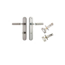 Iver Brunswick Door Lever Handle On Oval Backplate - primehardware