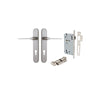 Iver Como Door Lever Handle On Oval Backplate - primehardware