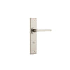Iver Baltimore Door Lever Handle On Chamfered Backplate - primehardware