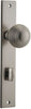 Iver Guildford Door Knob On Rectangular Backplate - primehardware