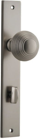 Iver Guildford Door Knob On Rectangular Backplate - primehardware