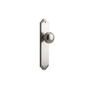 IVER Paddington Door Knob On Shouldered Backplate | Passage Lever Set Only | 9 Finishes - Satin Nickel