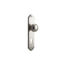 IVER Paddington Door Knob On Shouldered Backplate | Entrance Lever Set Only | 9 Finishes - Satin Nickel
