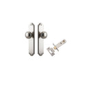IVER Paddington Door Knob On Shouldered Backplate | Passage Kit | 9 Finishes - Satin Nickel