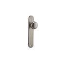 IVER Cambridge Door Knob On Oval Backplate | Passage Lever Set Only | 9 Finishes - Satin Nickel