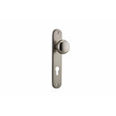 IVER Cambridge Door Knob On Oval Backplate | Entrance Lever Set Only | 9 Finishes - Satin Nickel