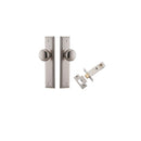 IVER Cambridge Door Knob On Stepped Backplate | Passage Kit | 9 Finishes - Satin Nickel
