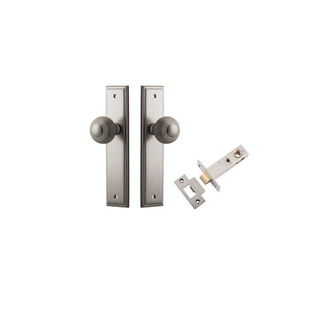 Iver Guildford Door Knob On Stepped Backplate - primehardware