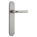 Iver Oslo Lever Door Handle On Oval Backplate - primehardware