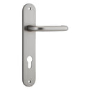 Iver Oslo Lever Door Handle On Oval Backplate - primehardware