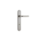 Iver Oslo Lever Door Handle On Oval Backplate - primehardware