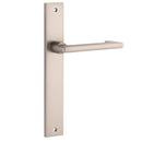 Iver Baltimore Return Door Lever Handle On Rectangular Backplate - primehardware
