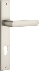 Iver Osaka Door Lever Handle On Rectangular Backplate - primehardware