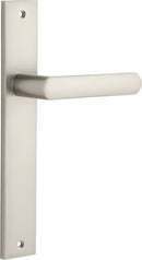 Iver Osaka Door Lever Handle On Rectangular Backplate - primehardware
